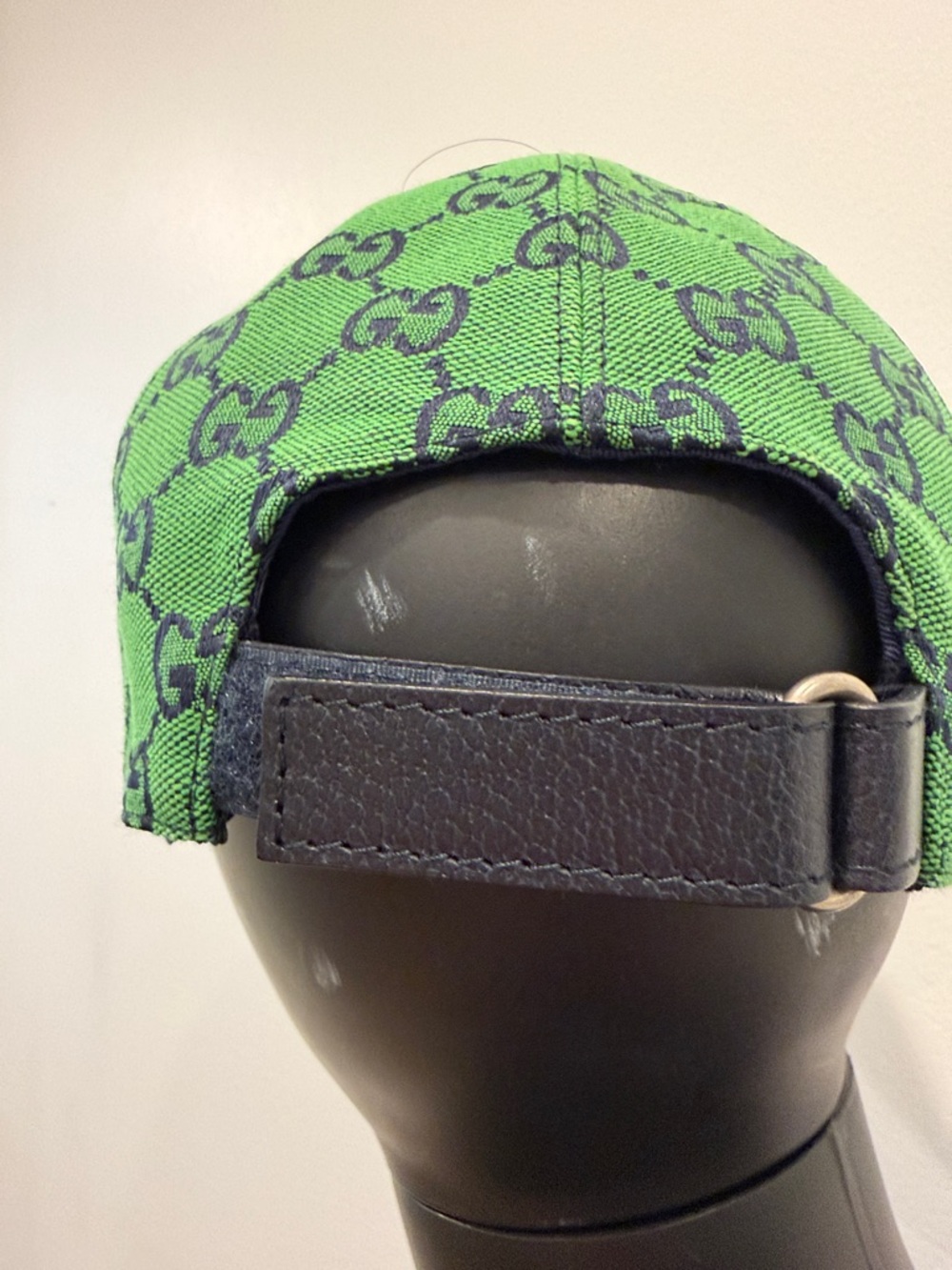 Gucci GG Monogram Green Jacquard Baseball Cap Hat Size M 58 Italy Rare Colorway - Picture 6 of 11